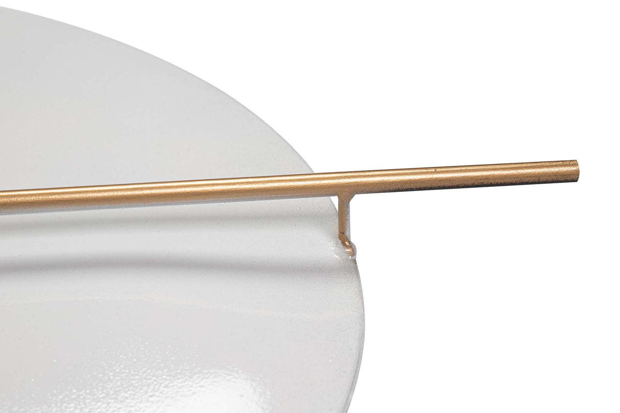 ADORNO PARED METAL AZUL BLANCO 84x3x42 CM