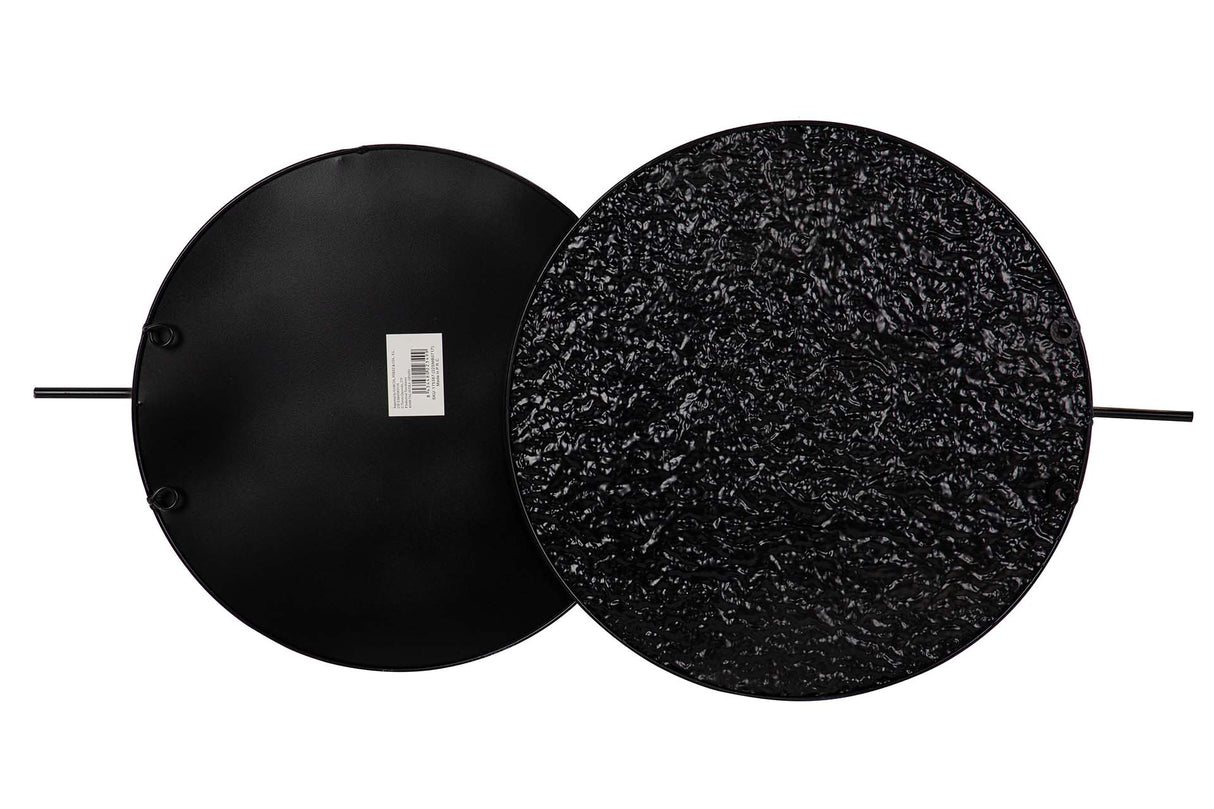 ADORNO PARED METAL AZUL BLANCO 84x3x42 CM