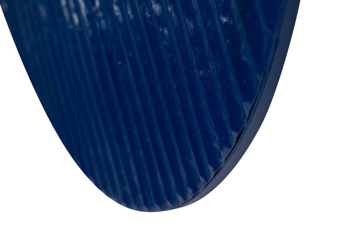 Blaue Metallwanduhr 62x6x57 cm