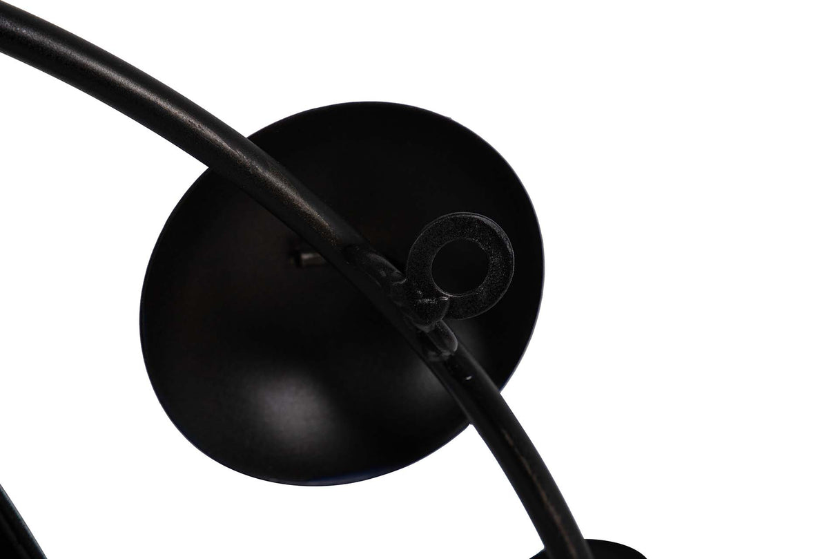 Blaue Metallwanduhr 62x6x57 cm