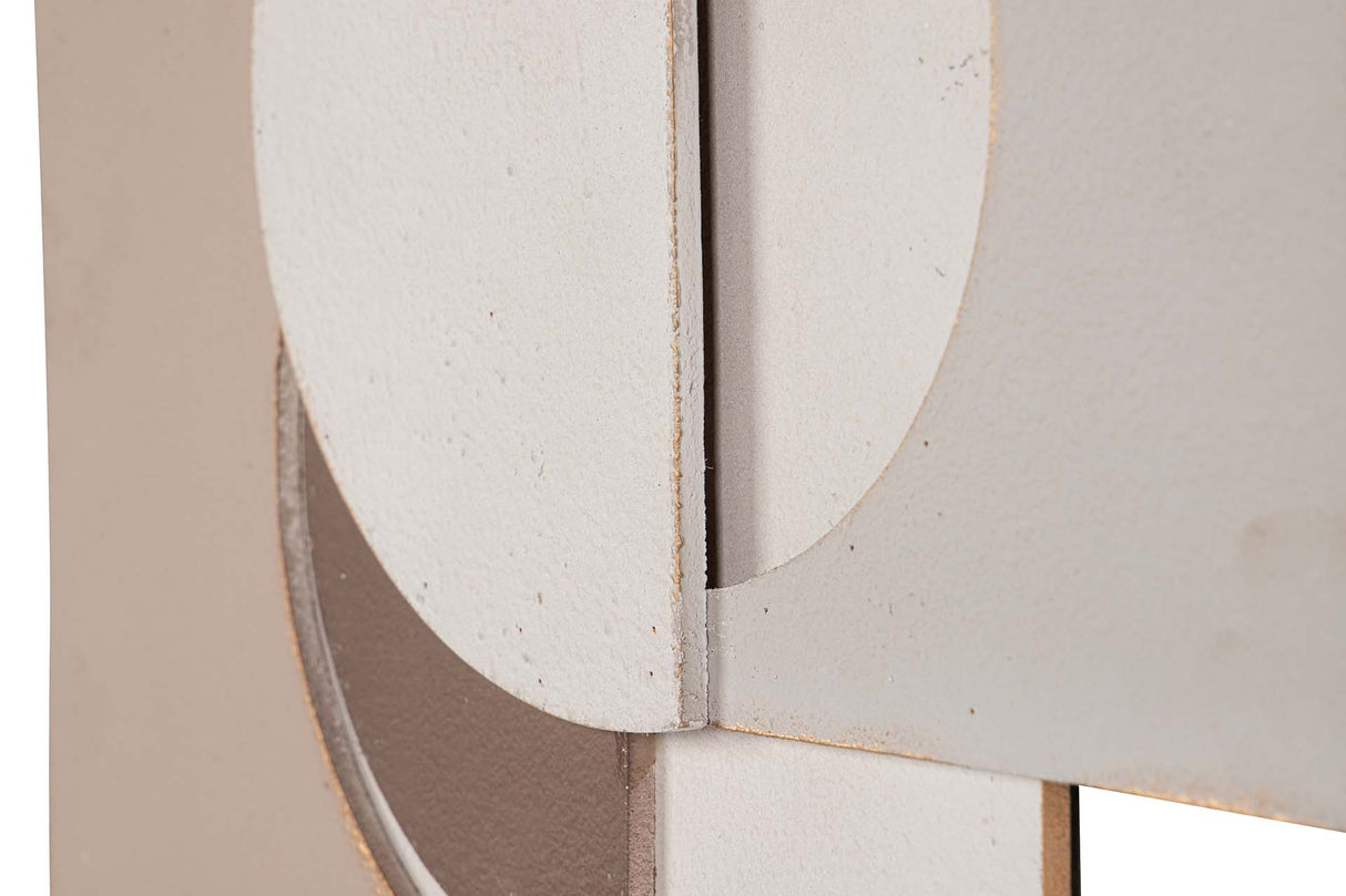 Mur métal brun beige 40x3x66 cm