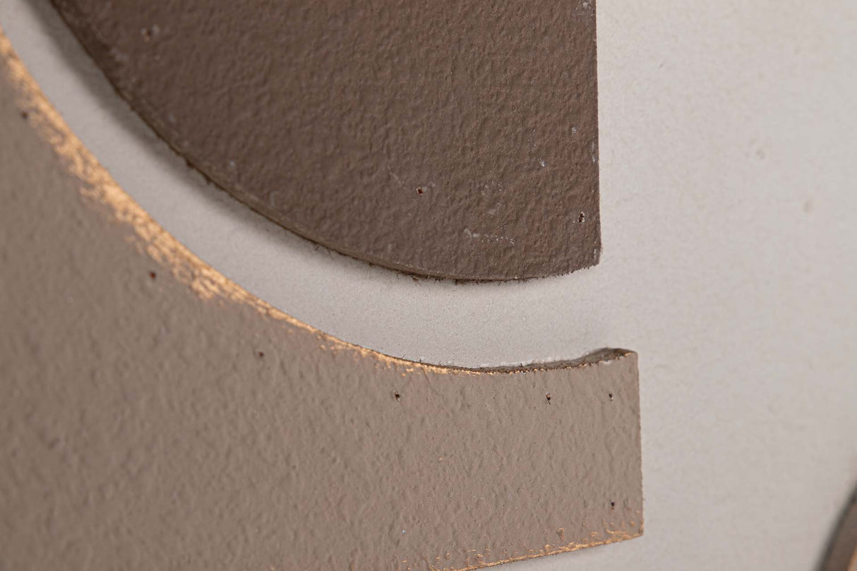 Mur métal brun beige 40x3x66 cm