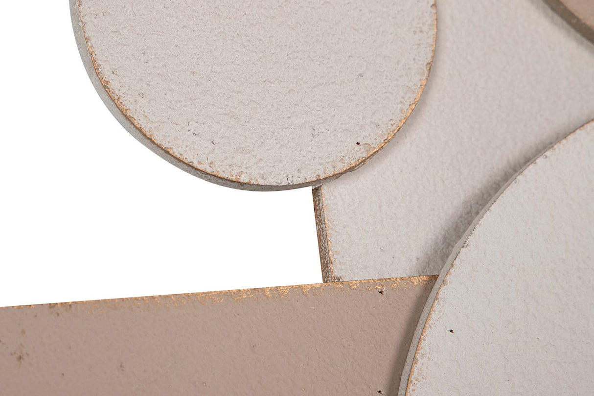 Mur métal brun beige 40x3x66 cm