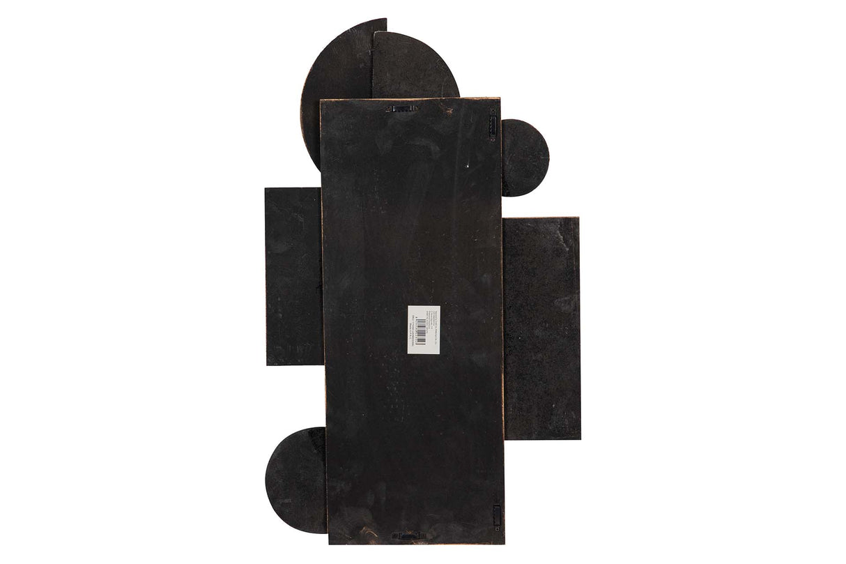 Mur métal brun beige 40x3x66 cm