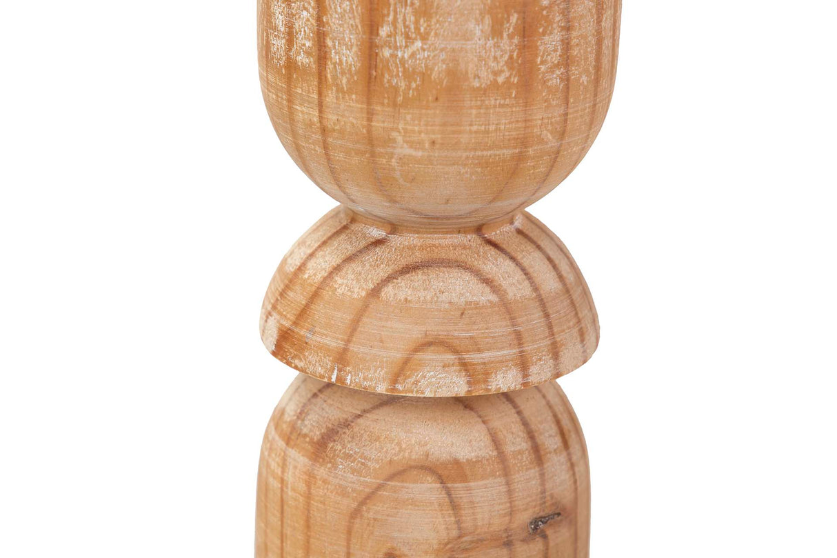 Contos marrons de madeira marrom 11x11x41 cm