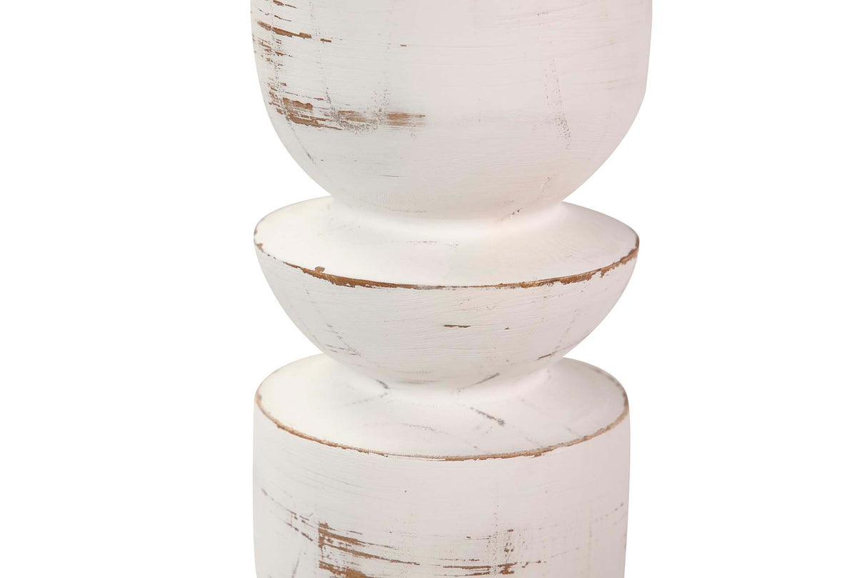 Porta de madeira branca 11x11x41 cm