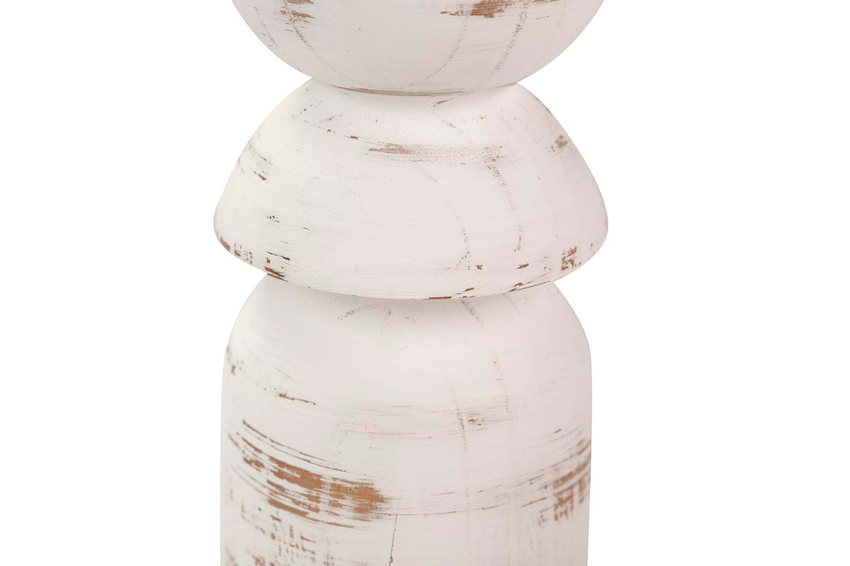 Porta de madeira branca 11x11x41 cm