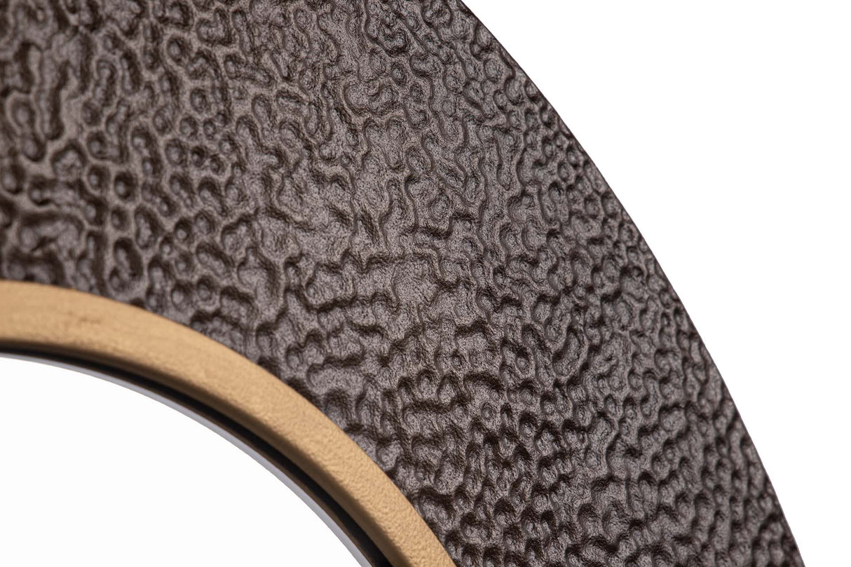 ESPEJO METAL REDONDO MARRÓN DORADO 85x8x85 CM