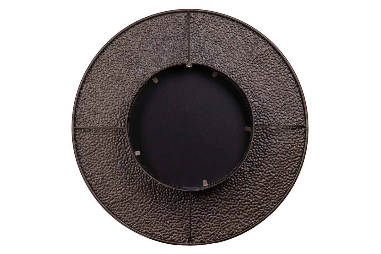 ESPEJO METAL REDONDO MARRON DORADO 65x8x65 CM