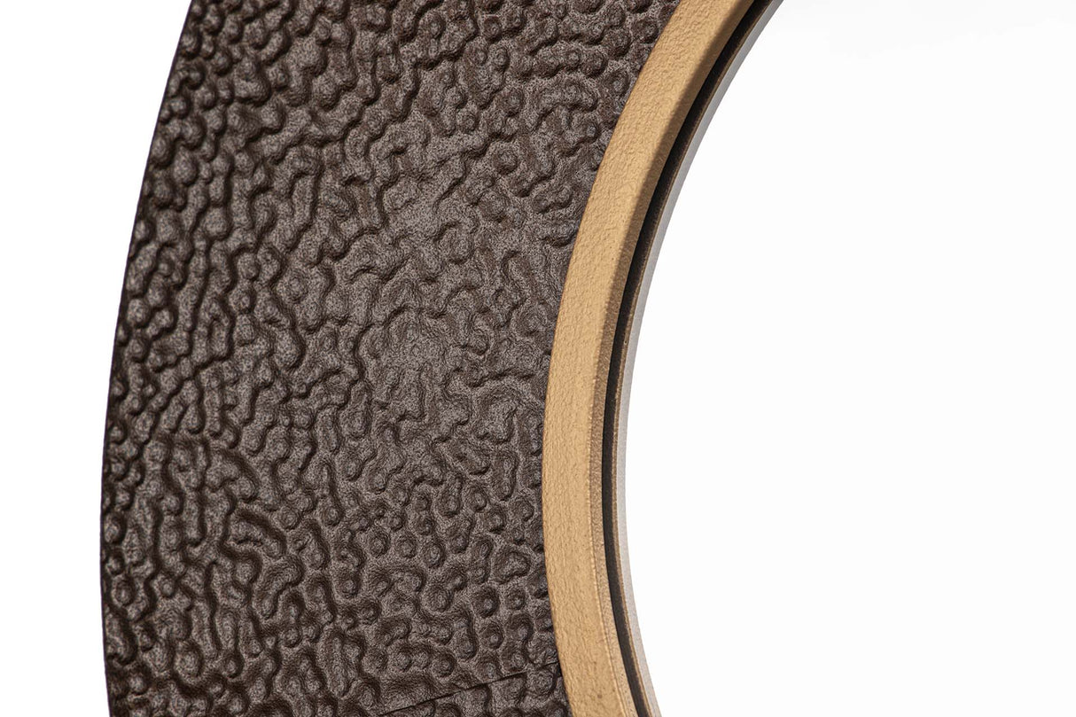 ESPEJO METAL REDONDO MARRON DORADO 45x8x45 CM