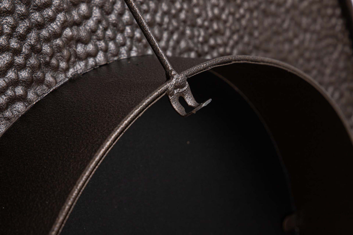 ESPEJO METAL REDONDO MARRON DORADO 45x8x45 CM