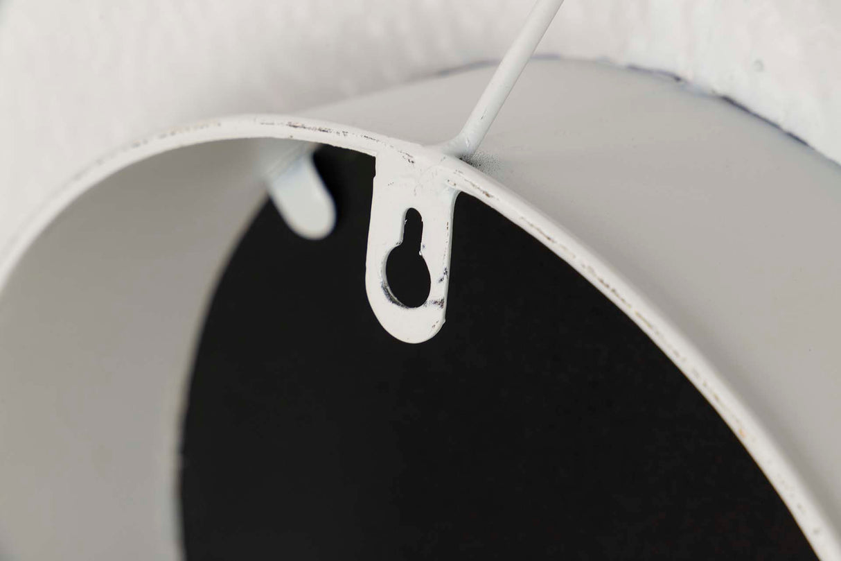 Miroir métallique rond beige 65x8x65 cm