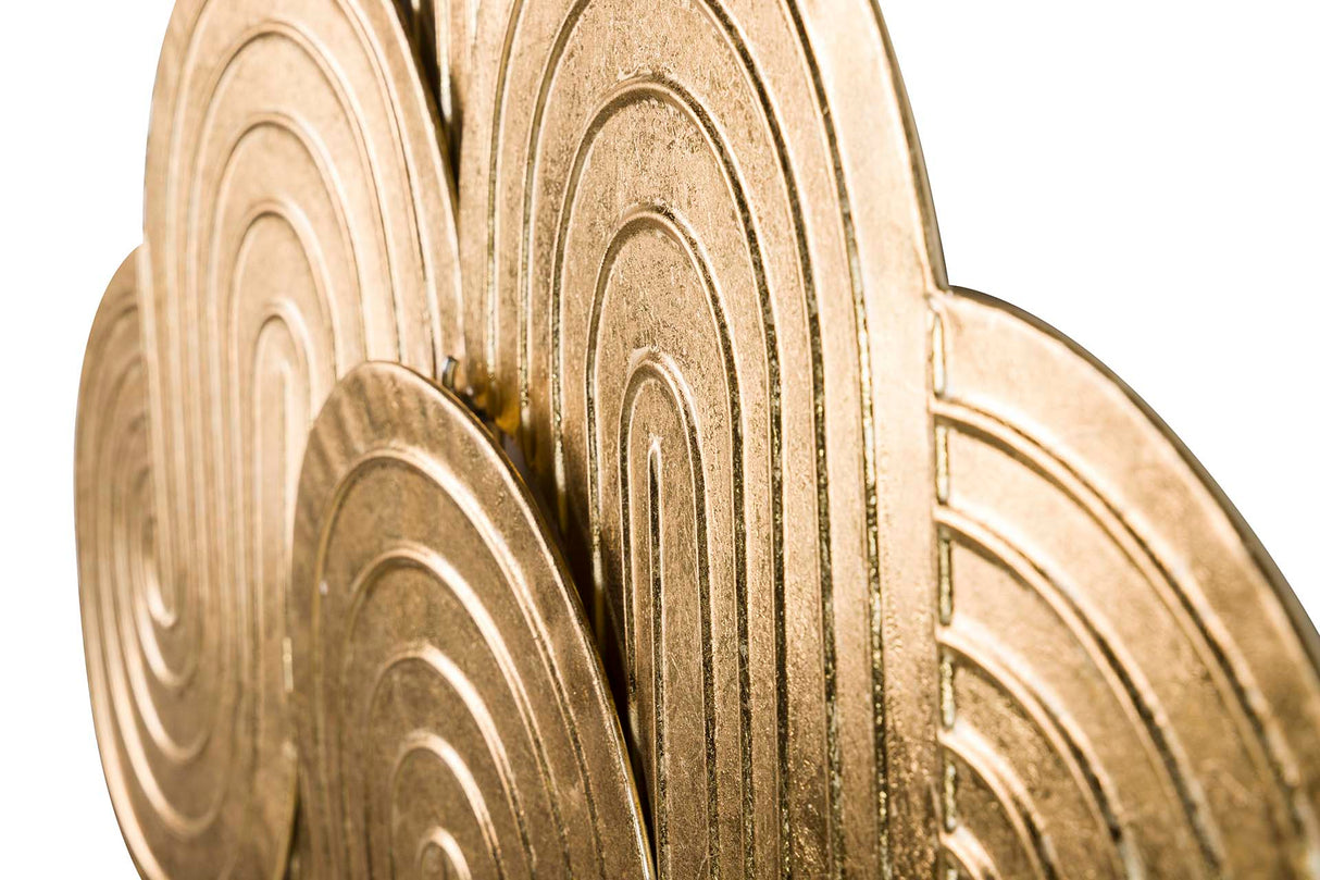 ADORNO PARED METAL DORADO 78x3x80 CM