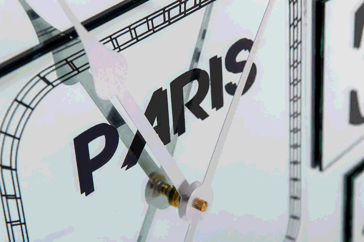 Miroir / MDF / horloge murale en métal 60x5x60 cm