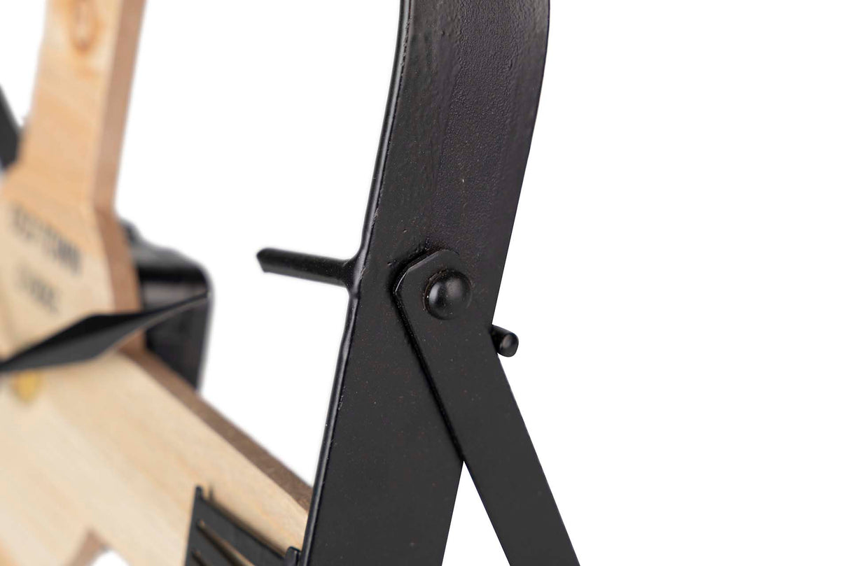 Tabela de metal de madeira 23x2,5x23 cm