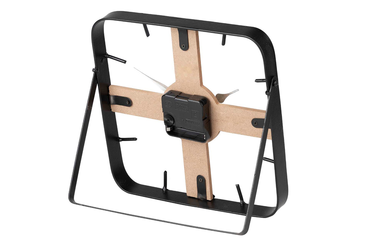 Tabela de metal de madeira 23x2,5x23 cm