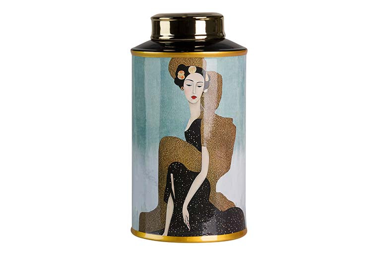 Keramik Tibor Frau 17x17x32 cm