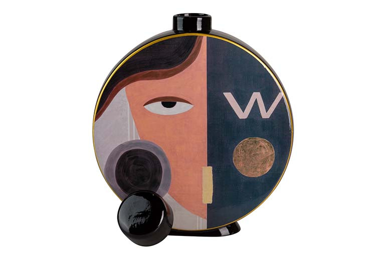 Keramik Tibor Gesicht 28x8x33 cm