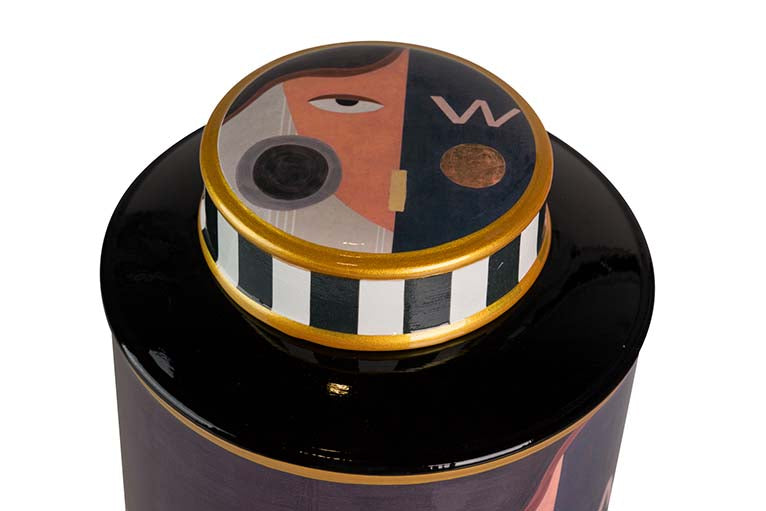 Keramik Tibor Face 16x16x27 cm