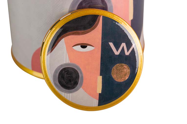 Keramik Tibor Face 16x16x27 cm