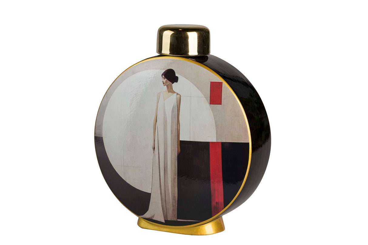 TIBOR CERÁMICA MUJER VESTIDO 23x8x28 CM