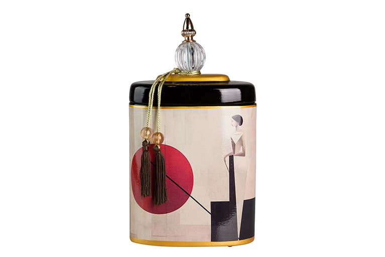 Ceramic Tibor Woman Dobule 21x11x38 cm