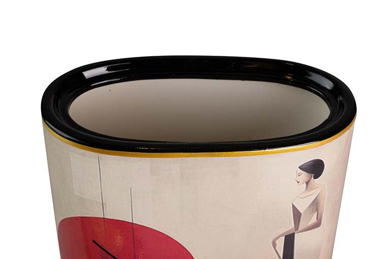 Ceramic Tibor Woman Dobule 21x11x38 cm