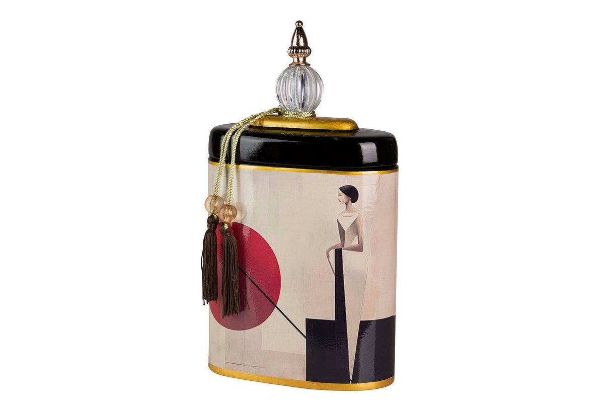 Ceramic Tibor Woman Dobule 21x11x38 cm