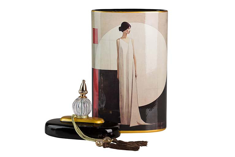 Keramik Tibor Frau Kleid 20x11x47 cm