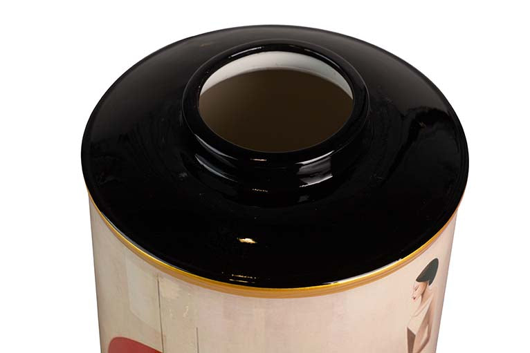 Keramik Tibor Frau Kleid 16x16x27 cm