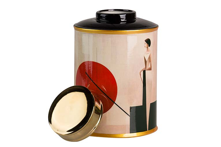 Keramik Tibor Frau Kleid 16x16x27 cm