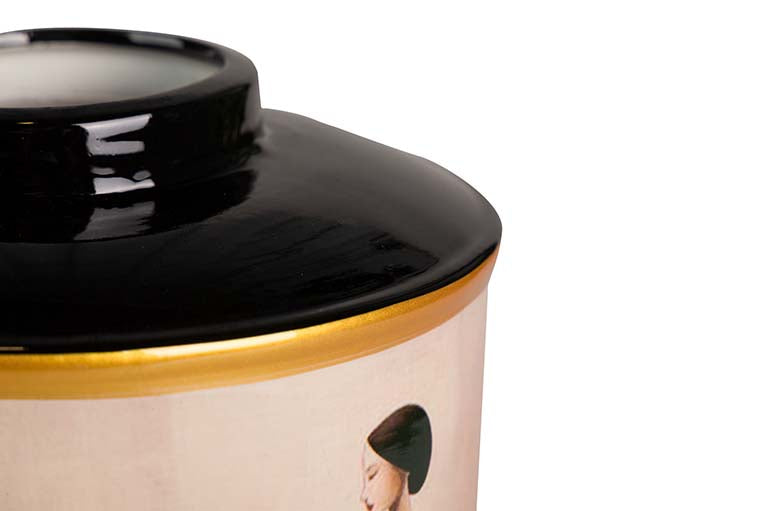 Keramik Tibor Frau Kleid 16x16x27 cm