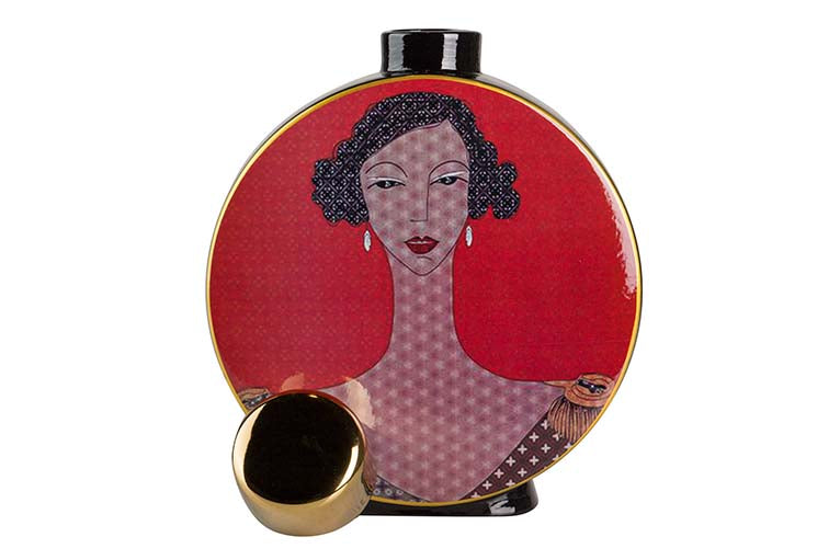 Céramique Tibor femme 23x8x28 cm