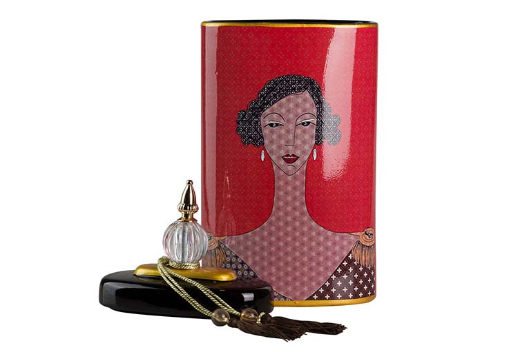 Céramique Tibor femme 20x11x47 cm