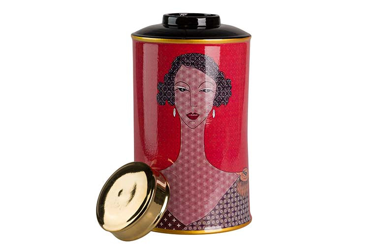 Keramik Tibor Frau 17x17x32 cm