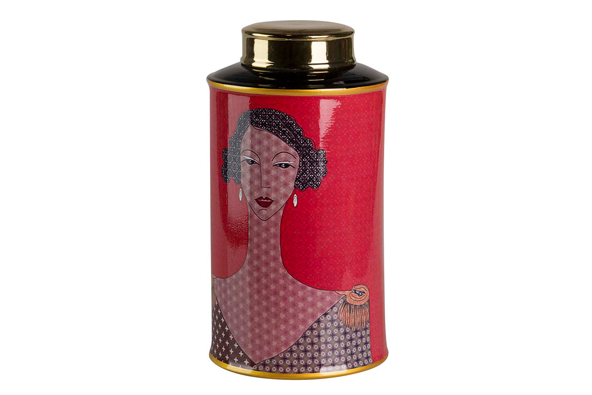 Keramik Tibor Frau 17x17x32 cm