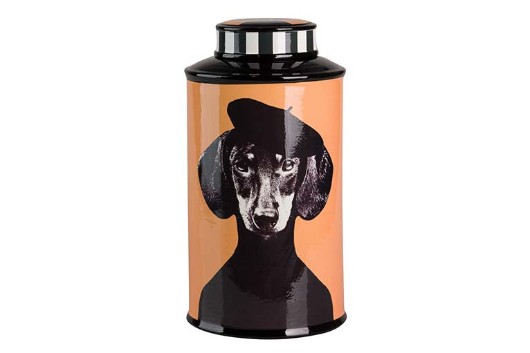 Teckel Ceramic Tibor 17x17x32 cm