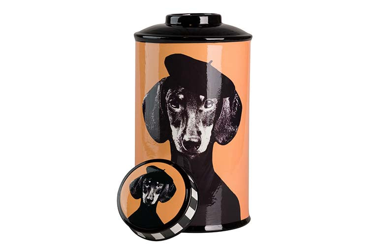 Teckel Ceramic Tibor 17x17x32 cm