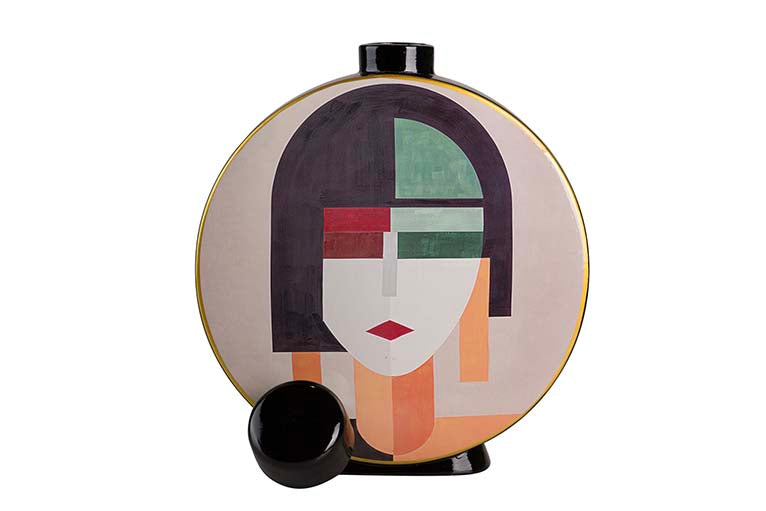 Keramik Tibor Gesicht 28x8x33 cm