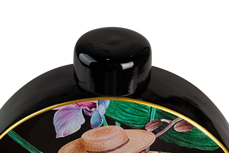 Tibor en céramique mono 28x8x33 cm