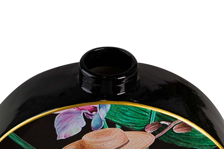 Tibor en céramique mono 28x8x33 cm