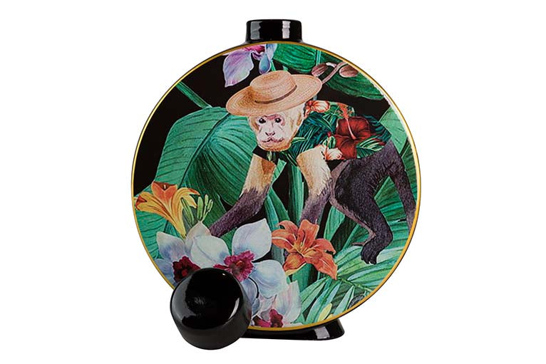 Tibor en céramique mono 28x8x33 cm