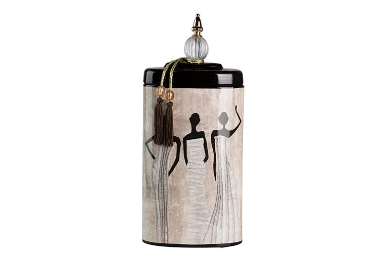 Afrikanische Keramik Tibor 20x11x47 cm