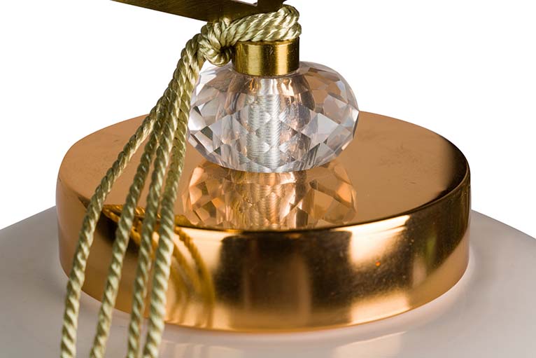 Tibor de cerâmica geométrica 16x16x37 cm