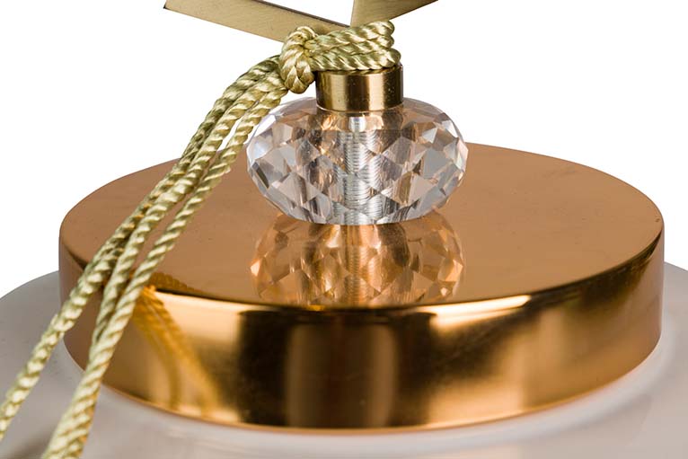 19x19x27 cm Tibor en céramique géométrique