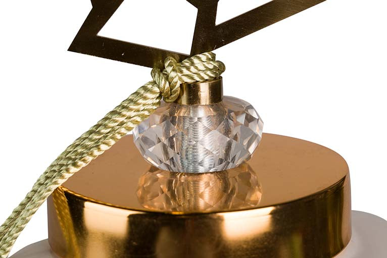 Tibor en céramique géométrique 16x16x37 cm