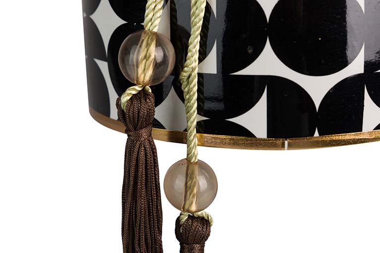 Tibor en céramique géométrique 16x16x37 cm