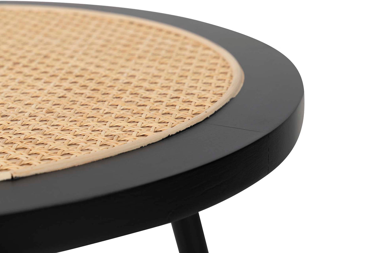 Tableau en bois naturel noir 60x60x45 cm