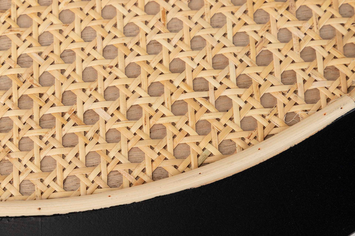 Tableau en bois naturel noir 60x60x45 cm