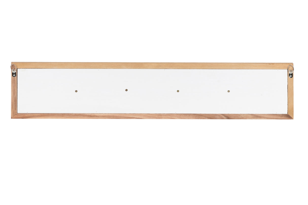 Broca 4 ganchos de madeira tamanho 72x4x15 cm